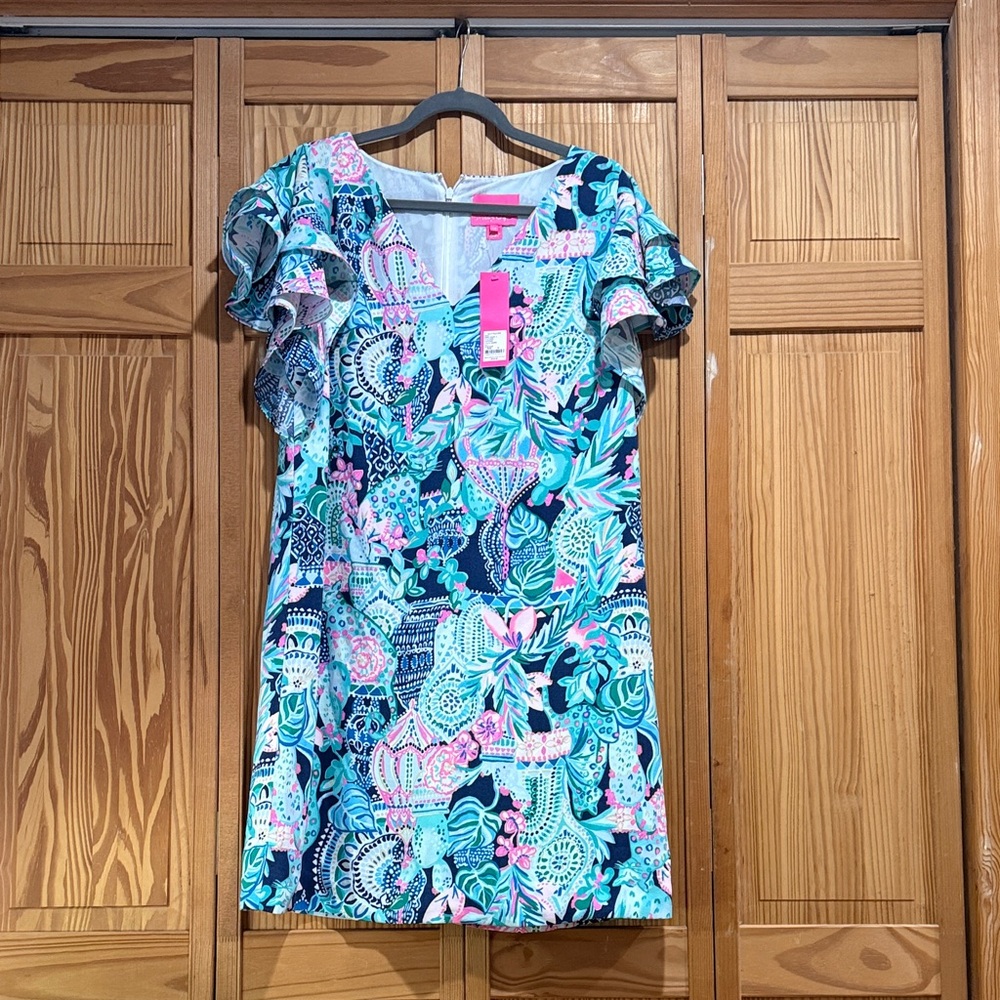 Lilly Pulitzer Blue and Pink Mini Dress